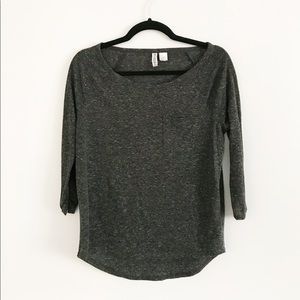 heather grey top